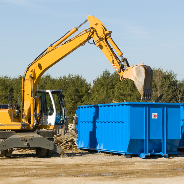 are there any restrictions on where a residential dumpster can be placed in Jesterville